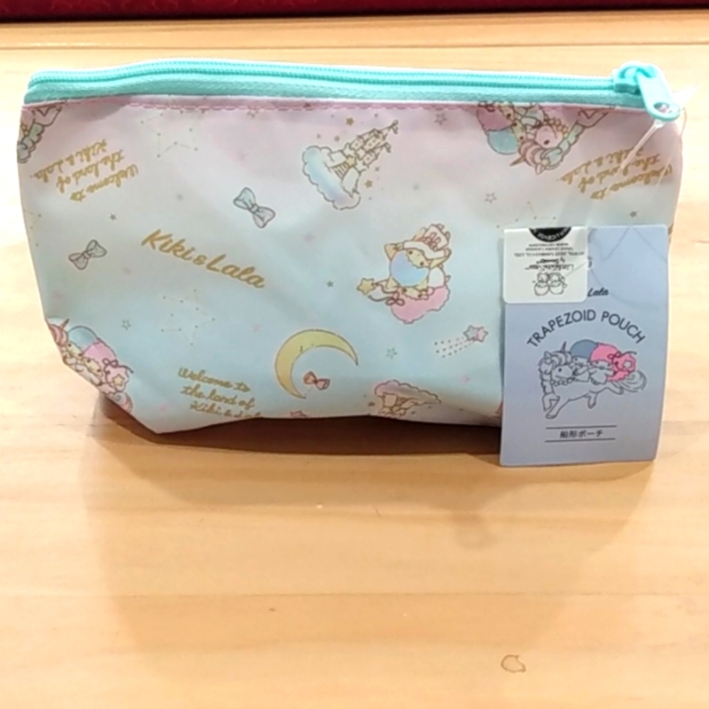 New Sanrio Little Twin Stars Trapezoid Cosmetic bag Case pouch Travel Pencil Cas